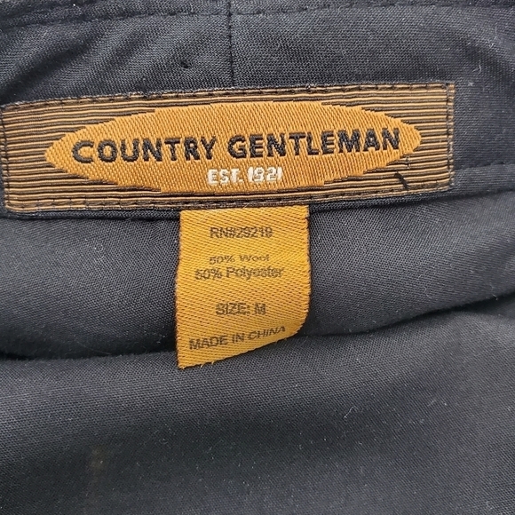 COUNTRY GENTLEMAN FLAT CAP NEWSBOY HAT WOOL BLEND GREY BUFFALO PLAID MEN MEDIUM - Picture 10 of 12